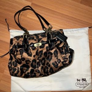 Authentic Coach Purse/Animal Print